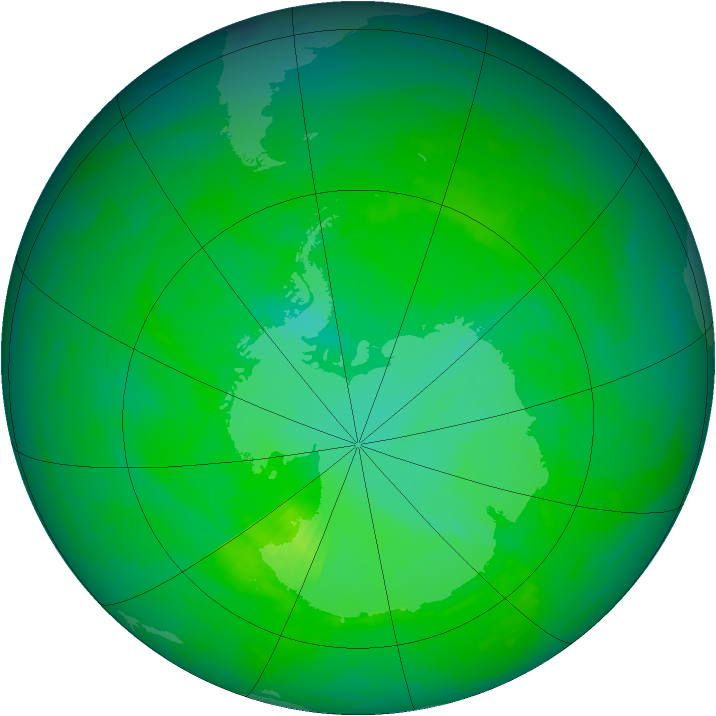 Ozone Map 1991-11-30